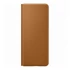 Samsung Galaxy Z Fold3 5G Leather Flip Cover, gyári bőr flip tok, barna, EF-FF926