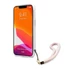 Guess TPU Marble Stripe Apple iPhone 13 Pro Max hátlap tok, rózsaszín