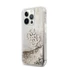 Guess TPU Big 4G Liquid Glitter Gold Apple iPhone 13 Pro Max hátlap tok, átlátszó