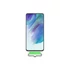 Samsung Galaxy S21 FE Silicone Cover with Strap, gyári szilikon tok szíjjal, fehér, EF-GG990TW