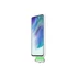 Samsung Galaxy S21 FE Silicone Cover with Strap, gyári szilikon tok szíjjal, fehér, EF-GG990TW