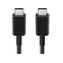 Samsung EP-DX510JB USB-C / USB-C töltő- és adatkábel, 1.8m, 5A, fekete