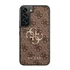 Guess PU 4G Metal Logo Samsung Galaxy S22 hátlap tok, barna