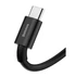 Baseus Superior USB-C gyorstöltő töltő- és adatkábel, 1m, fekete