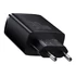 Baseus Compact gyorstöltő adapter 30W USB-C + 2XUSB-A, fekete