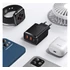 Baseus Compact gyorstöltő adapter 30W USB-C + 2XUSB-A, fekete