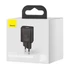 Baseus Super-Si hálózati gyorstöltő adapter USB-C, 20W, fekete