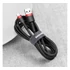 Baseus Cafule USB / USB-C gyorstöltő töltő- és adatkábel, 1m, piros-fekete