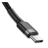 Baseus Cafule USB-C gyorstöltő töltő- és adatkábel, 2m, szürke-fekete