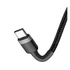 Baseus Cafule USB-C gyorstöltő töltő- és adatkábel, 2m, szürke-fekete