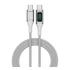 4smarts DigitCord USB-C / USB-C töltő- és adatkábel kijelzővel 1,5m, fehér