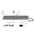 4smarts 11in1 USB-A Hub DeX funkcióval, asztroszürke