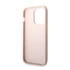 Guess PU 4G Metal Logo Apple iPhone 14 Pro hátlap tok, rózsaszín