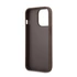 Guess PU 4G Metal Logo Apple iPhone 14 Pro hátlap tok, barna