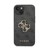 Guess PU 4G Metal Logo Apple iPhone 14 Plus hátlap tok, szürke