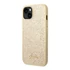 Guess Glitter Flakes Metal Logo Apple iPhone 14 hátlap tok, arany