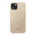 Guess Glitter Flakes Metal Logo Apple iPhone 14 hátlap tok, arany