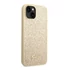 Guess Glitter Flakes Metal Logo Apple iPhone 14 hátlap tok, arany