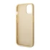 Guess Glitter Flakes Metal Logo Apple iPhone 14 hátlap tok, arany