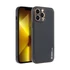 Forcell Leather műbőr hátlap tok, Apple iPhone 14 Pro, fekete