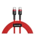 Baseus Cafule USB-C / USB-C töltő- és adatkábel, 60W, 1m, piros