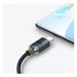 Baseus Crystal Shine USB / USB-C töltő- és adatkábel, 100W, 2m, Fekete