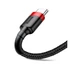 Baseus Cafule USB / USB-C töltő- és adatkábel, 2A, 3m, piros