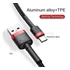 Baseus Cafule USB / USB-C töltő- és adatkábel, 2A, 3m, piros