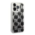 Karl Lagerfeld Liquid Glitter Monogram Apple iPhone 14 Pro hátlap tok, fekete