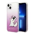 Karl Lagerfeld Choupette Fun Apple iPhone 14 Plus hátlap tok, rózsaszín