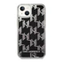 Karl Lagerfeld Liquid Glitter Monogram Apple iPhone 14 Plus hátlap tok, fekete