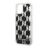 Karl Lagerfeld Liquid Glitter Monogram Apple iPhone 14 Plus hátlap tok, fekete