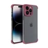 Mini bumper szilikon tok, Apple iPhone 12 Pro Max, cseresznye