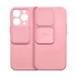 Slide Apple iPhone 11 Pro Max, kameravédős szilikon tok, rózsaszín