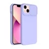 Slide Apple iPhone 14 Plus, kameravédős szilikon tok, levendula