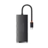 Baseus Lite Hub 4in1 USB-C, 4x USB-A 3.0+USB-C, 25cm , fekete