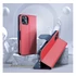 Fancy Apple iPhone 15 Pro Max flip tok, piros/kék