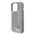 Guess Sequin Script Metal Apple iPhone 15 Pro hátlap tok, ezüst