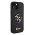 Guess Glitter Script Big 4G Apple iPhone 15 hátlap tok, fekete