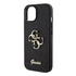 Guess Glitter Script Big 4G Apple iPhone 15 hátlap tok, fekete