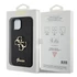 Guess Glitter Script Big 4G Apple iPhone 15 hátlap tok, fekete