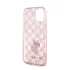 Karl Lagerfeld Monogram Choupette Apple iPhone 15 hátlap tok, rózsaszín