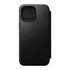 Nomad Modern Leather Folio iPhone 15 Pro Max flip tok, fekete