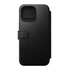 Nomad Modern Leather Folio iPhone 15 Pro Max flip tok, fekete
