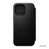 Nomad Modern Leather Folio iPhone 15 Pro Max flip tok, fekete