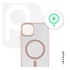 Phoner Apple iPhone 15  Pro Max Hybrid Mag MagSafe kemény hátlap tok, rózsaszín