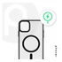Phoner Apple iPhone 15 Pro Max Hybrid Mag MagSafe kemény hátlap tok, fekete