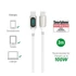 4smarts DigitCord USB / USB-C töltő- és adatkábel, 100W, 3m, fehér