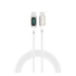 4smarts DigitCord USB / USB-C töltő- és adatkábel, 100W, 3m, fehér