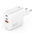 4smarts GaN Flex töltő adapter 2xUSB-C + 1 USB-A, 65W, fehér